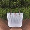 Large Crochet Bag Plastic Mesh Panel Base with Handle