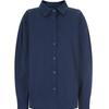 Shop   Women Collar Neck Casual Daily Loose Fit Long Sleeve Cotton Shirt Naru Wb