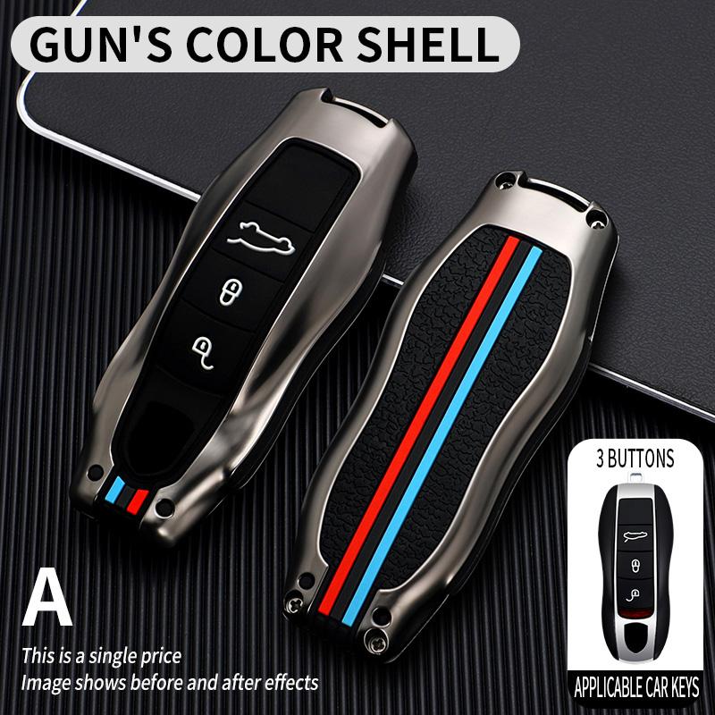Zinc Alloy Car Key Case for Porsche Cayenne 958 911 Lepin 996 Macan Panamera 997 944 924 987 987 Gt3 Cayman 987 Car Accesories
