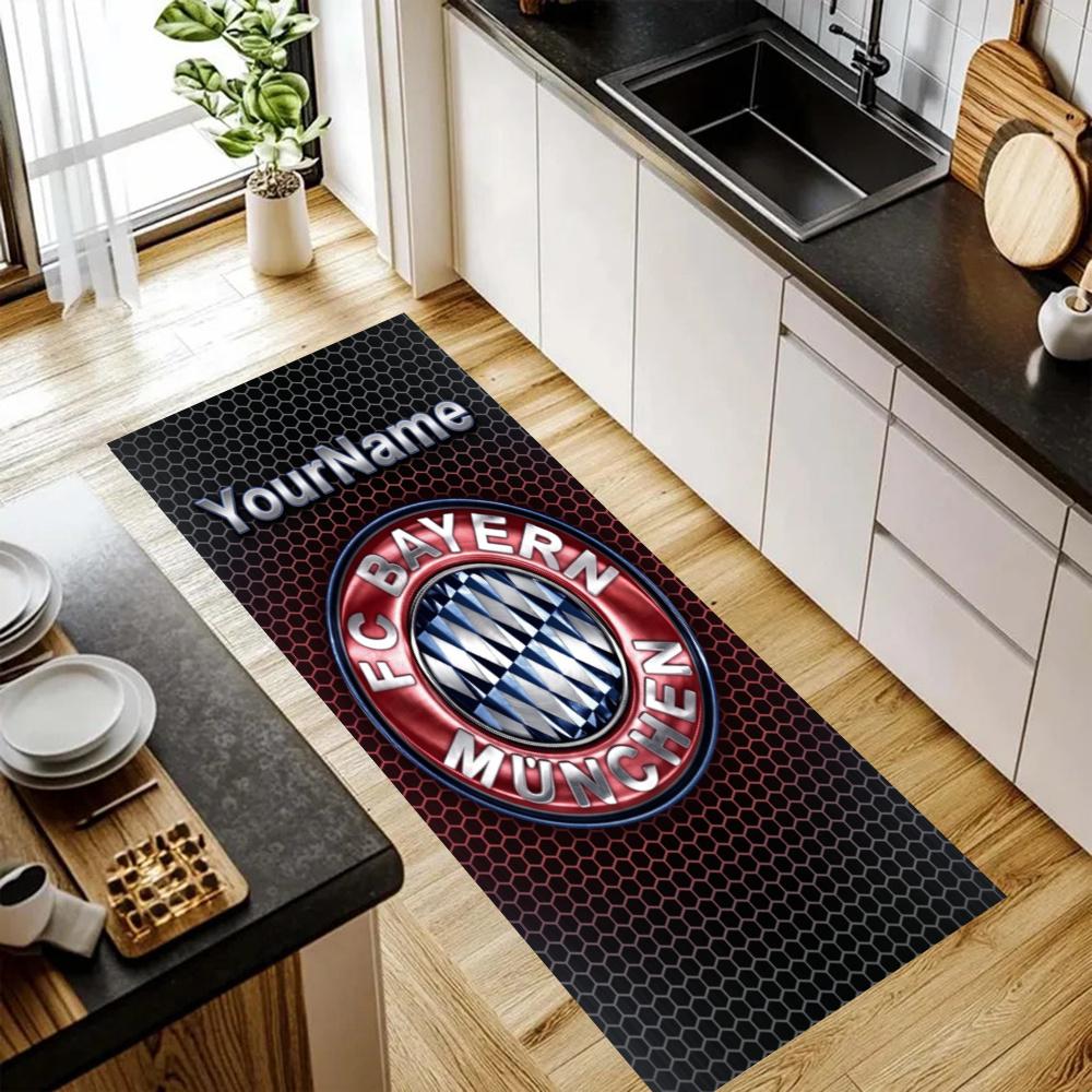 Bayern Munich Customize Your Name Kitchen Rug Runner Rug Laundry Mat Hallway Entryway The Best Gift Choice