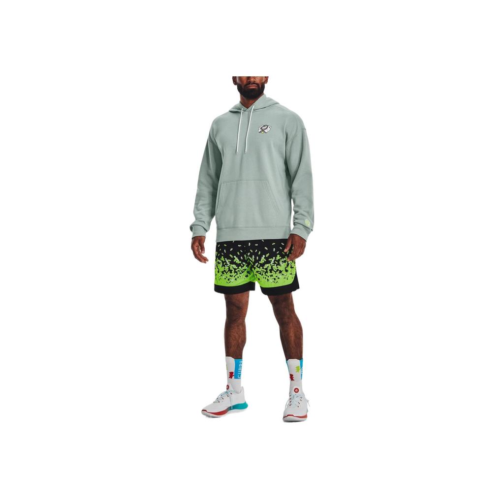 Under Armour Pattern Printed Hooded Sweatshirt Men sweatshirt Light-Green 1374306-781