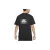 Nike T Shirts Men's Black Crew Neck Moderate Straight Fit DR5758-010