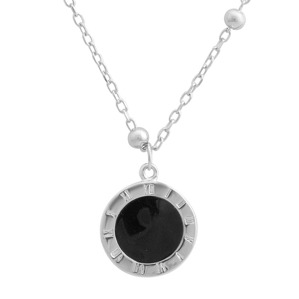 Silberne Halskette mit Emaille, Gewicht des Produkts 3,81 g (2190653)