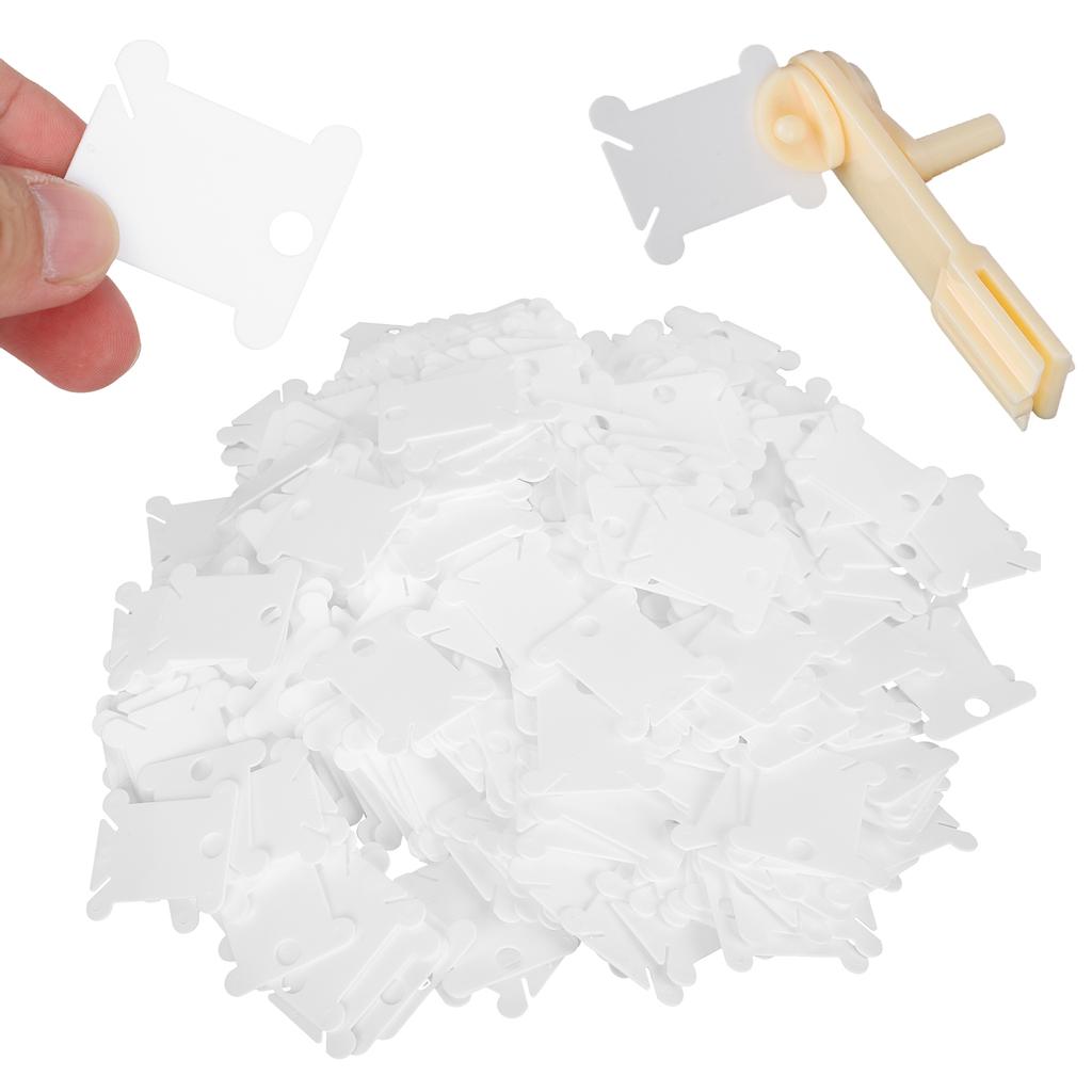 120 Stück Kreuzstich Wickelbrett Handgekurbelter Garnwickler DIY Nähzubehör