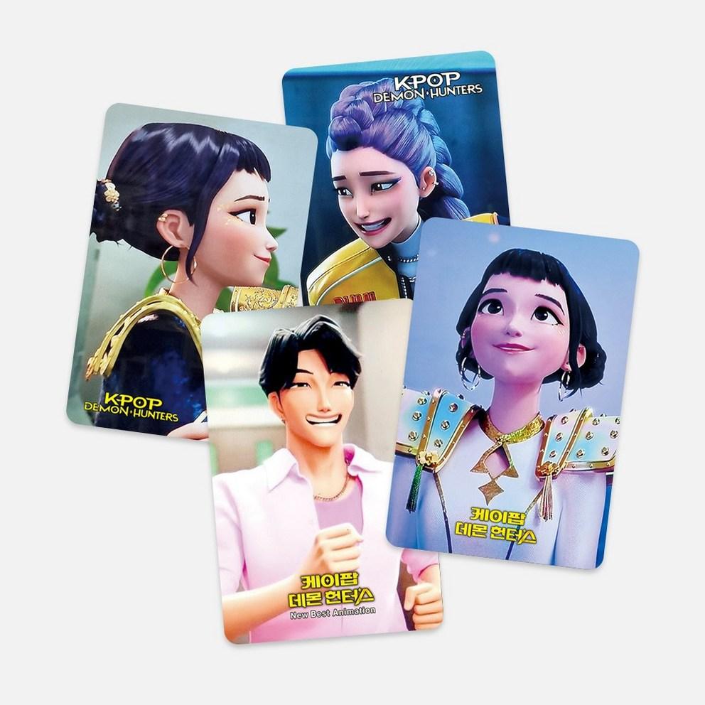 K-pop Demon Hunters photocard set with Domusong photocard sticker