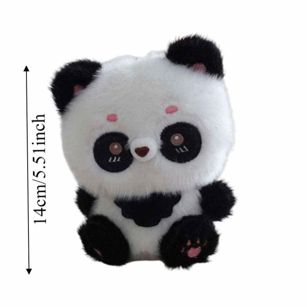 Skin-friendly Puppy Plush Keychain Soft Material Elephant Plush Toys Panda Plush Pendant for Girls