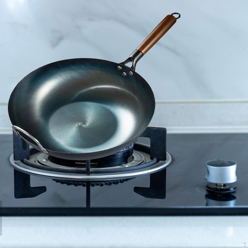 Non-stick Wok, Wok Pan, Cooking Pot, Sauce Pan with Handle, Omelette Flat Bottom for
