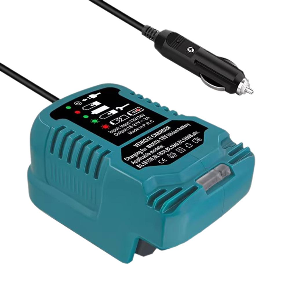 Vehicle Mini Charger for Makita 18V Lithium Battery Cigarette Lighter Plug Starting Adapter On Car