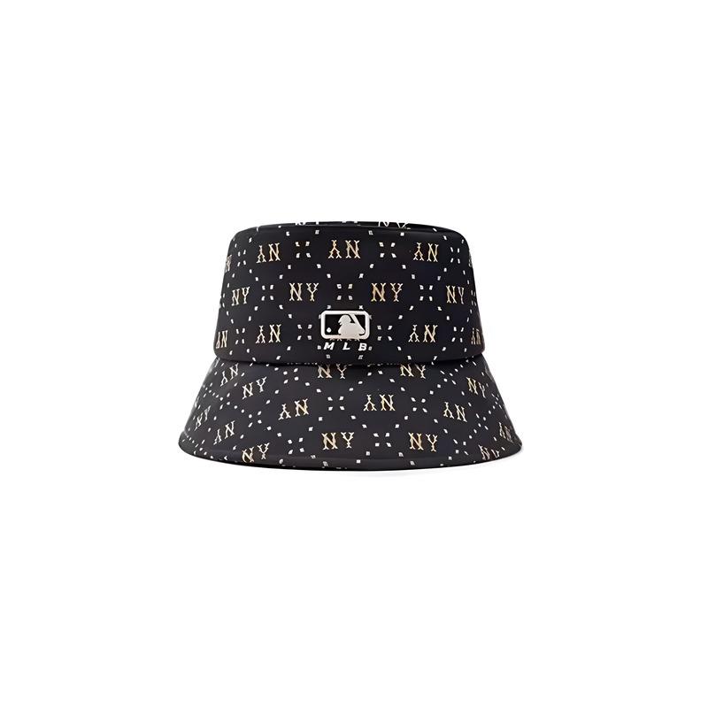 MLB Embroidery pattern cotton polyester fiber fisherman hat unisex couple style Black S - Unboxed