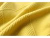 Women's Diamond Pattern High Neck Sweater - Loose Fit, Autumn/Winter Knitwear, Long Sleeve Outerwear, Korean Fashion Style.