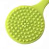 Silicone Bath Brush Long Handle Shower Scrubber with Massage Points for Deep Cleaning