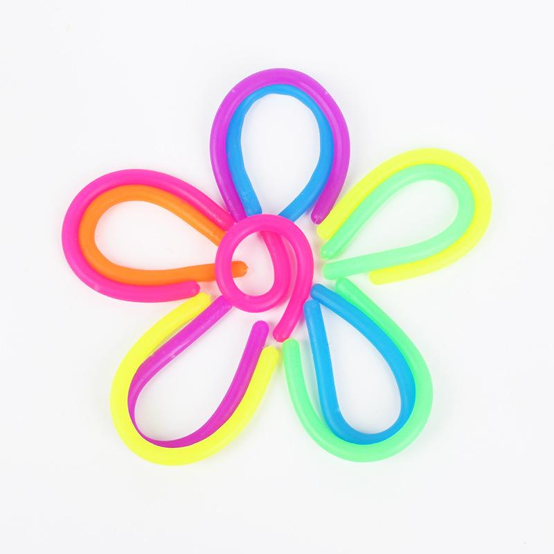 Toys 10PCS Small Fidget Stretchy Noodles 18CM Sensory Stress Relief ADHD Autism Anxiety Therapy Birthday Party Favors Gifts Kids