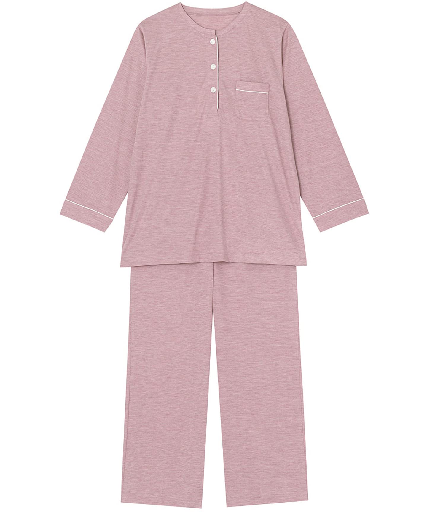 

Relax Sleep Science Silk Long Long Silk Jersey Moisture Top and Bottom Soft to the PI [Wacoal & Sleep] Pajamas, Sleeves, Pants, 100% Material,
