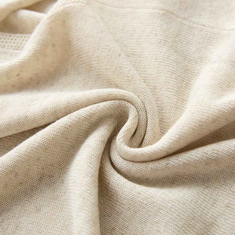Sancai Linen Blend Batwing Knit Cardigan
