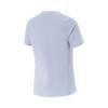 Li Ning Fitness Series Solid Color Comfortable Simple Round Neck Breathable Short Sleeve T-Shirt Women T-Shirts Frost-Blue ATSV560-3