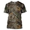 Men Hunting Camouflage T-Shirt Summer Short Sleeve 3D Print Streetwear Luxury Casual Top Clothes