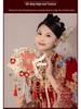 Double-Sided Two-Color Bridal DIY Fan Kit for Chinese Wedding Xiuhe Dress