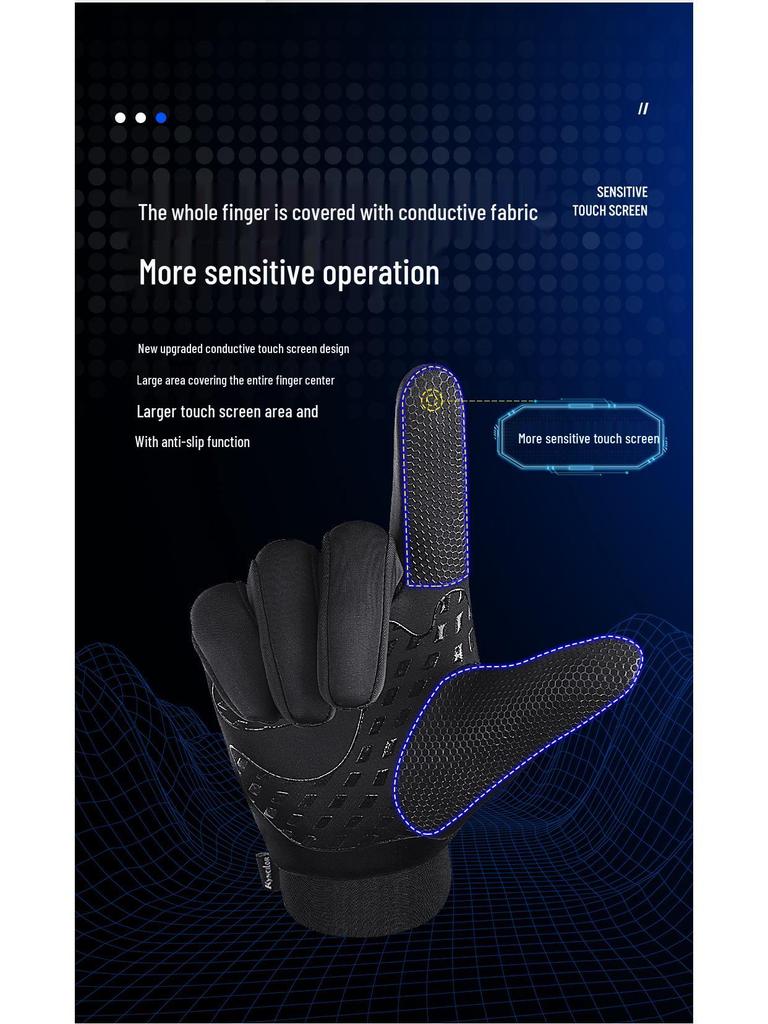 Women's Windproof Touchscreen Cycling & Ski Gloves - Warm for Autumn & Winter
