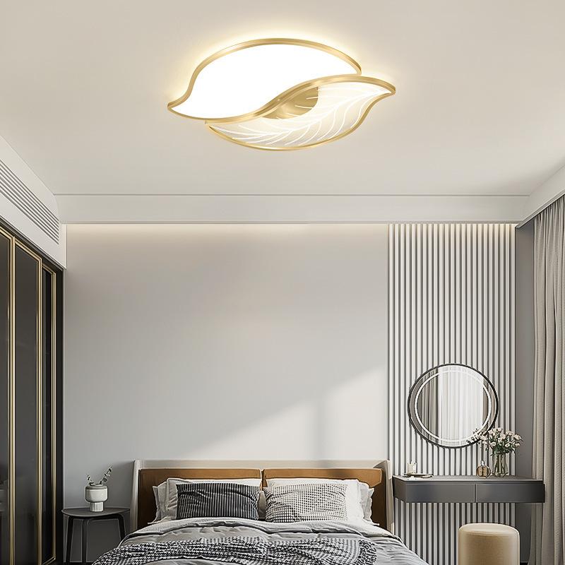 

Потолочные светильники для спальни с листьями, светильники для спальни, современные минималистичные персонализированные потолочные светильники Diameter 50cm золотой