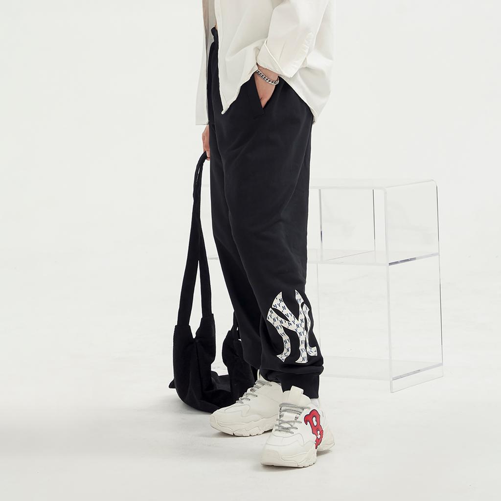 New MLB New York Yankees Knitted Sweatpants Unisex Black 3APTM0831-50BKS