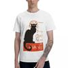 Tournee Du Chat Noir Nach Steinlein T-Shirt Reine Baumwolle Rundhals Herren T-Shirts Kurzarm