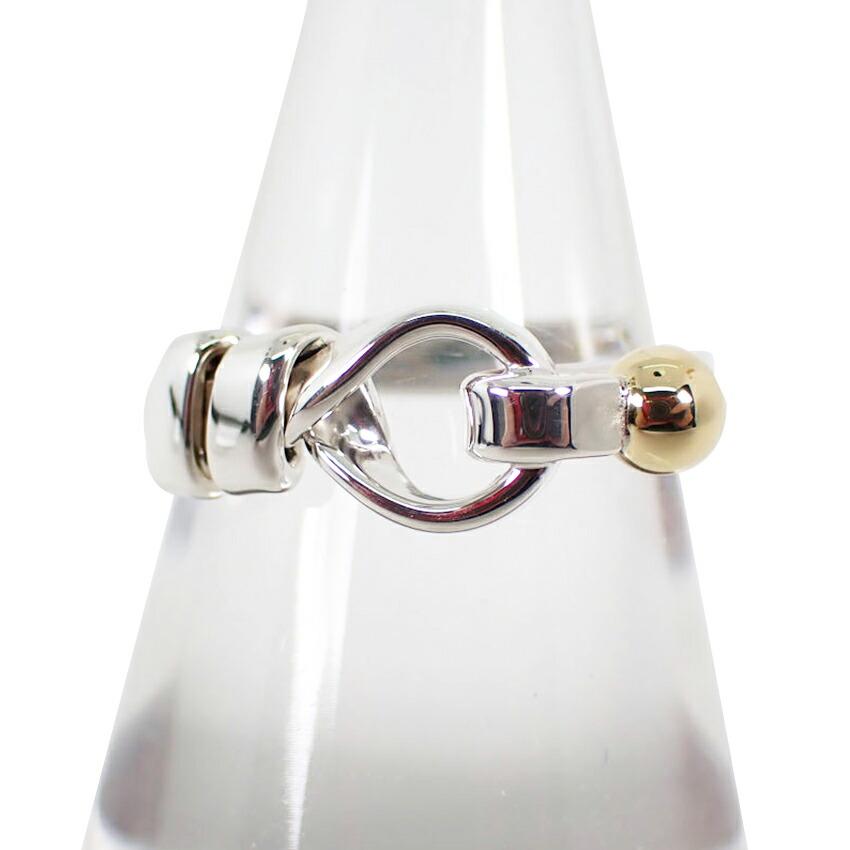 

[Б/у] Кольцо TIFFANY/Tiffany 925/750 с крючками и петлями Нет. 11 [г349-61]