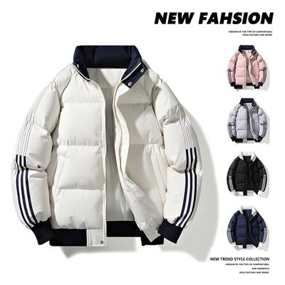 Fashionable Early Autumn and Winter New Type of Thickened Cotton-padded Clothes for Men and Women with Stand-up Collar and Warm Cotton-padded Clothes