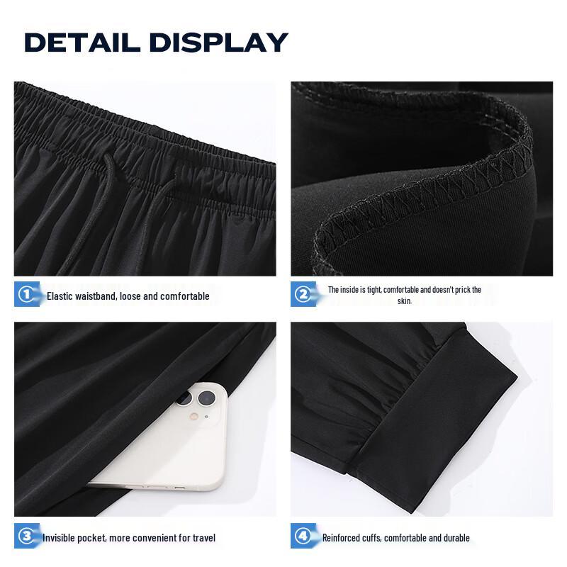 Warrior Men's Ice Silk Breathable Tapered Sports Pants
