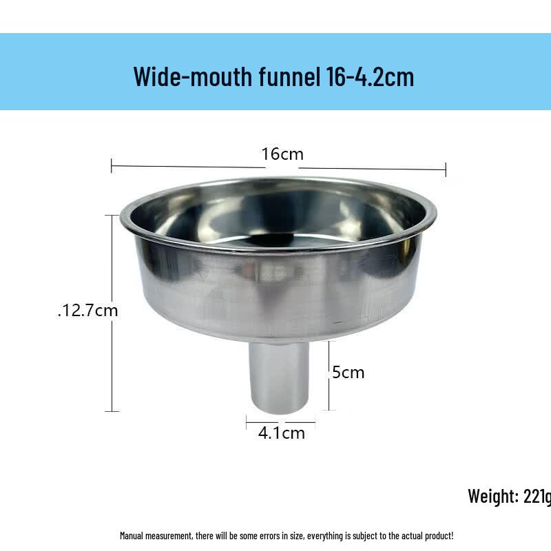 Dirian Food-Grade Stainless Steel Wide Mouth Funnel