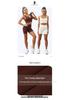 Europäisch-Amerikanisches Nahtloses Schnelltrocknendes Yoga-Westen- & High-Waist-Shorts-Set für Damen