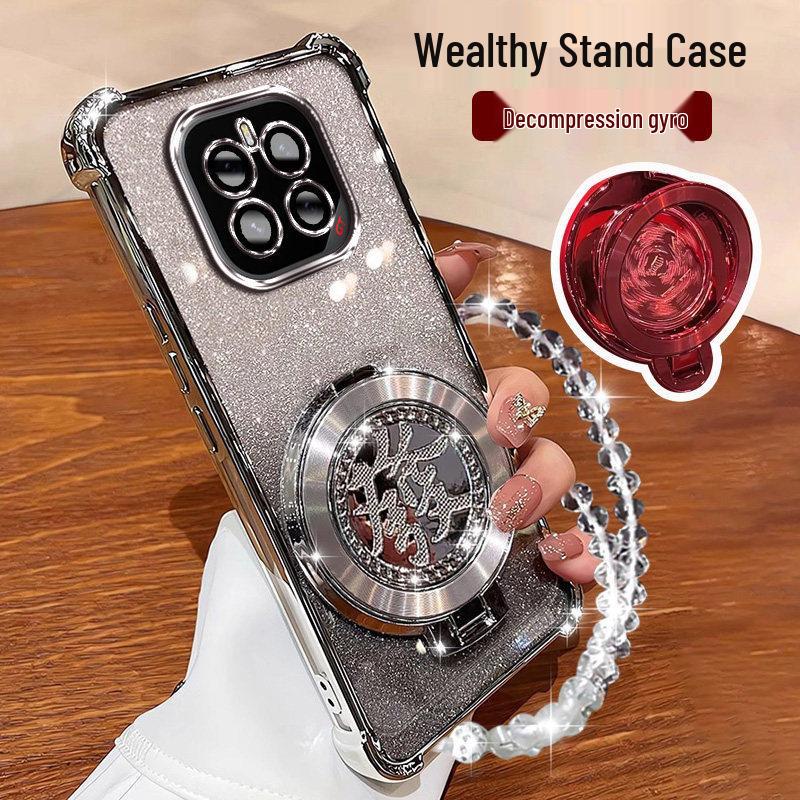 

Huawei Honor GTpro Case with Full Coverage Lens Film and Gyroscope Stand - Chinese Style, Anti-Drop Design for Men and Women Honor GT Pro