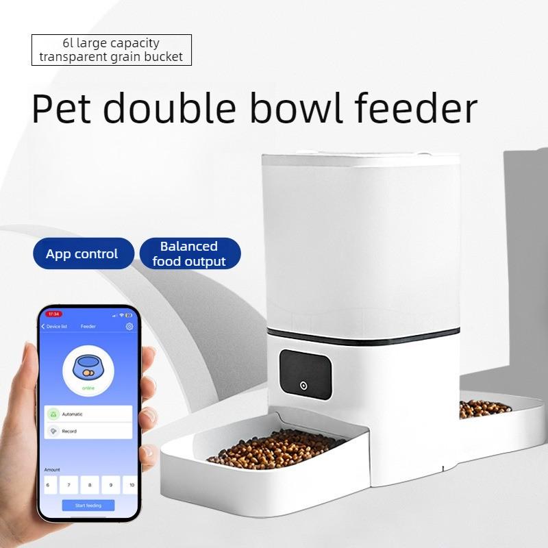 Large Capacity Automatic Pet Feeder Smart Timer Control Programmable Food Dispenser Bowl Auto Pet Feeding Supplies for Dogs Cats