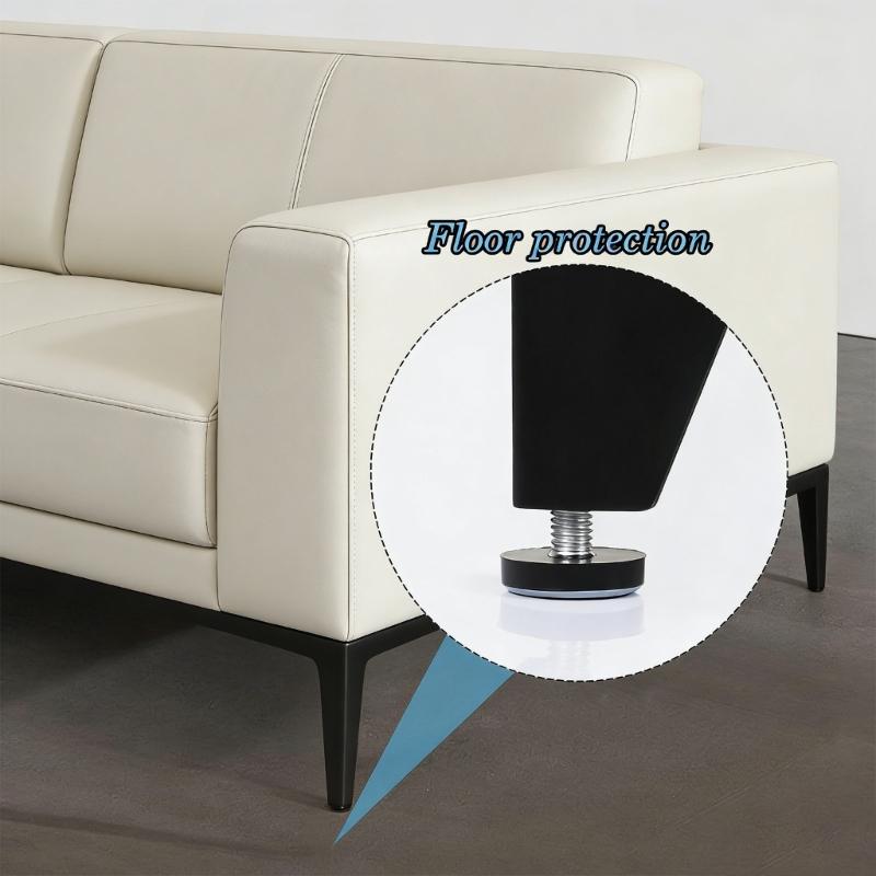 20Pcs Table Chair Foot Round Sliders Legs Pads with M6 Thread for Chairs Tables Sofas Protect Floors Reduce Noise