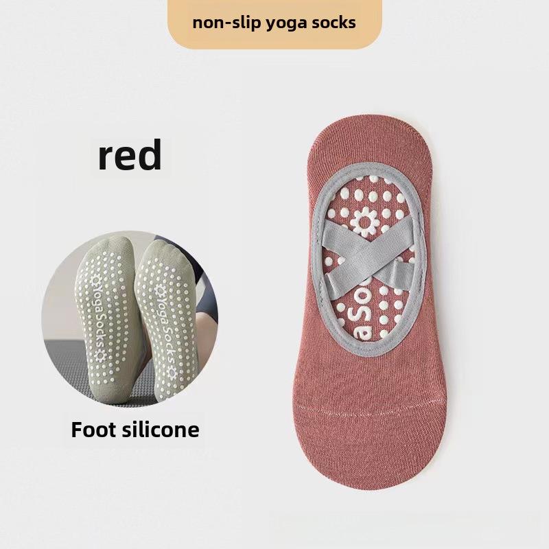 Women's Non-Slip Silicone Yoga & Pilates Summer Socks - Pure Cotton Sports & Dance Floor Socks