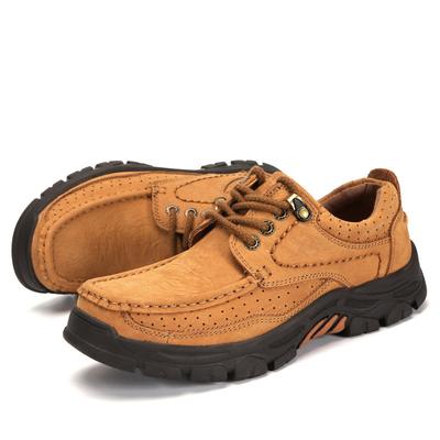 Men's Shoes Autumn and Winter New Genuine Leather Shoes Outdoor Matte Leather Sports Casual Platform Leather Shoes
