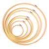 Round Bamboo Frame Embroidery Hoop Ring DIY Embroidery Painting Cross Stitch Kit Frame Sewing Tools Needle Craft Home Decor