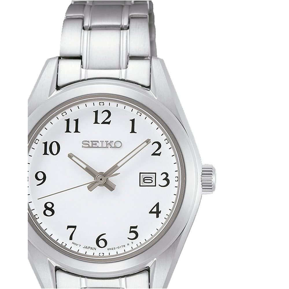Seiko Dress Watch SUR465P1 White 29mm Bracelet Bracelet, White, 29mm,