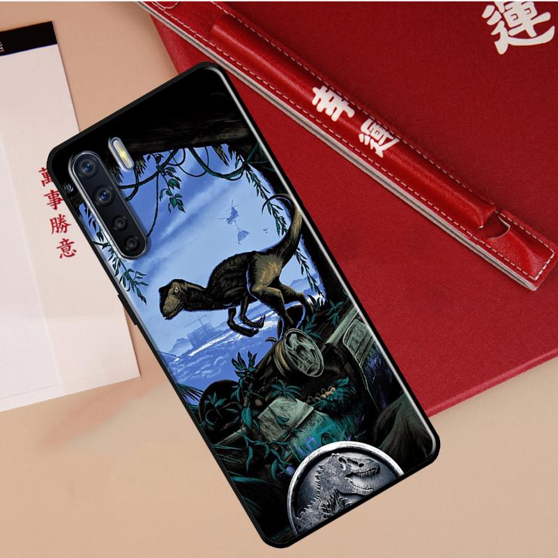 Jurassic Dinosaur Case For Oppo A60 A98 A58 A78 A18 A38 A80 A40 A77 A57 A17 A74 A54 A94 A96 A76 A16 A15 A5 Pro