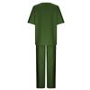 Summer Cotton Linen 2 Piece Outfits For Women Loose Casual Short Sleeve T Shirts Top And Long Pants  Tracksuit