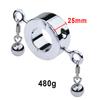 Testicle Clamp  Heavy Duty Chastity Cock Ring Sex Toys Male Penis Ring Stretcher Scrotum Stimulation Lock Training Device Metal