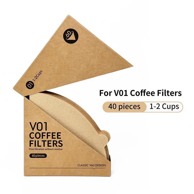 Coffee Filters Unbleached Disposable Coffee Filters Paper Fits for Drip and Compatible with Pour Over Coffee Maker