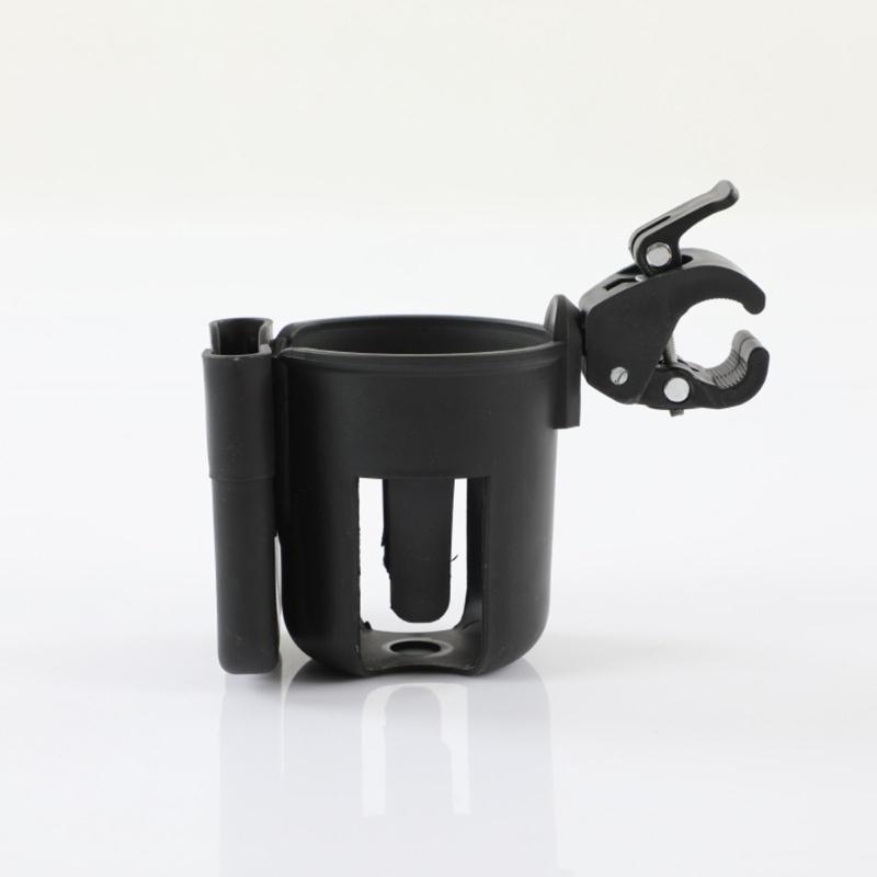 Simple Baby Strollers Cup Holder Double Use Phone Stand No Tool Assembly Universal Compatibility Plastic Construction