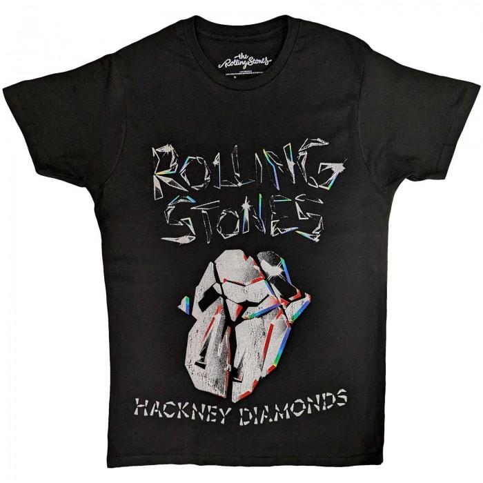 The Rolling Stones Unisex Adult Hackney Diamonds Faded Logo T-Shirt