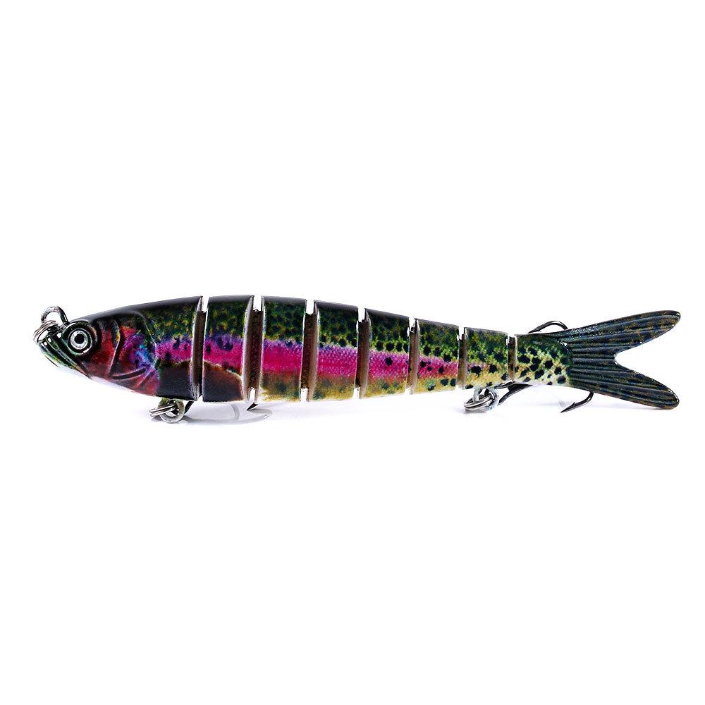 Multi-Section Fish Fishing Gear Lure Bait 10 Color Submerged Tossing Bait Lure Hard Bait