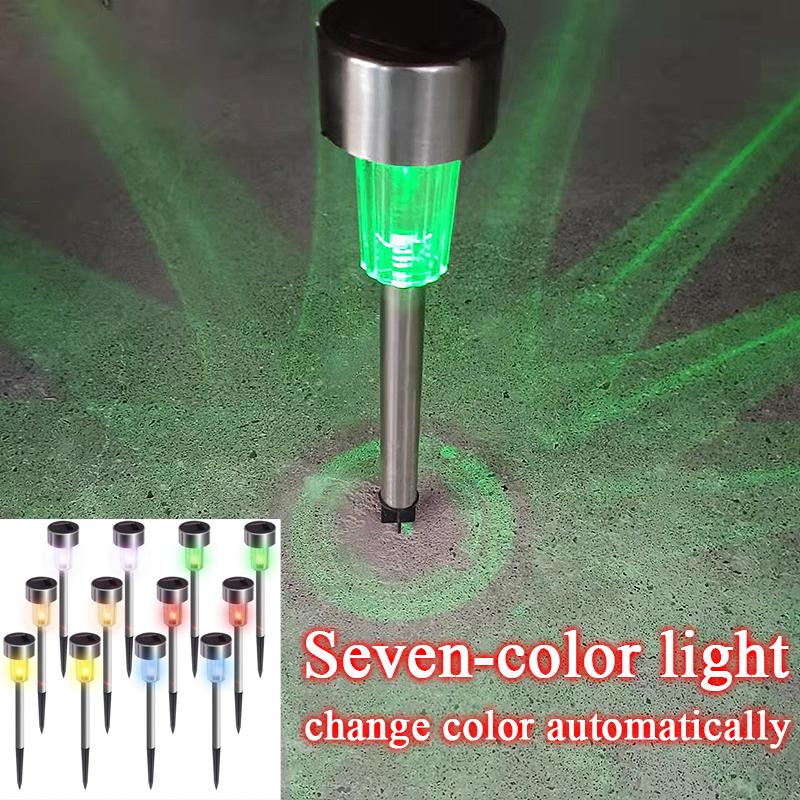 

1-30 шт., солнечные садовые инструменты для украшения, уличные светильники на солнечных батареях, водонепроницаемые ландшафтные светильники для дорожек, патио, двора, газона 1PC