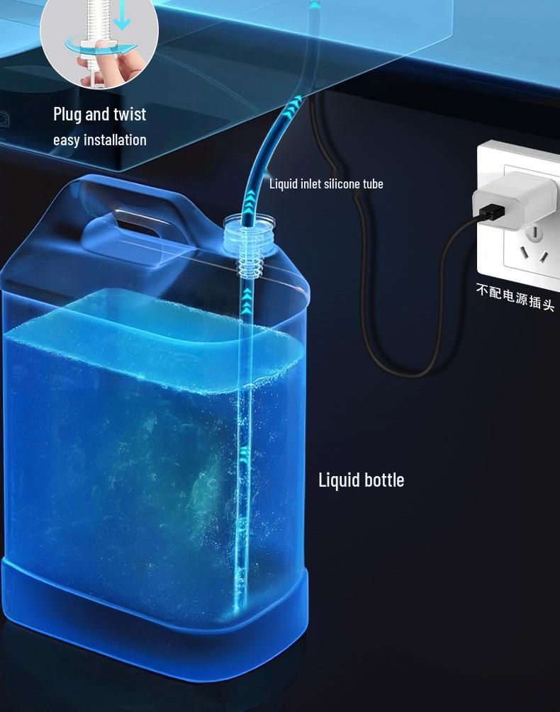 Dispenser Elettrico Automatico per Sapone e Igienizzante a Sensore Infrarossi Senza Contatto per Lavandini