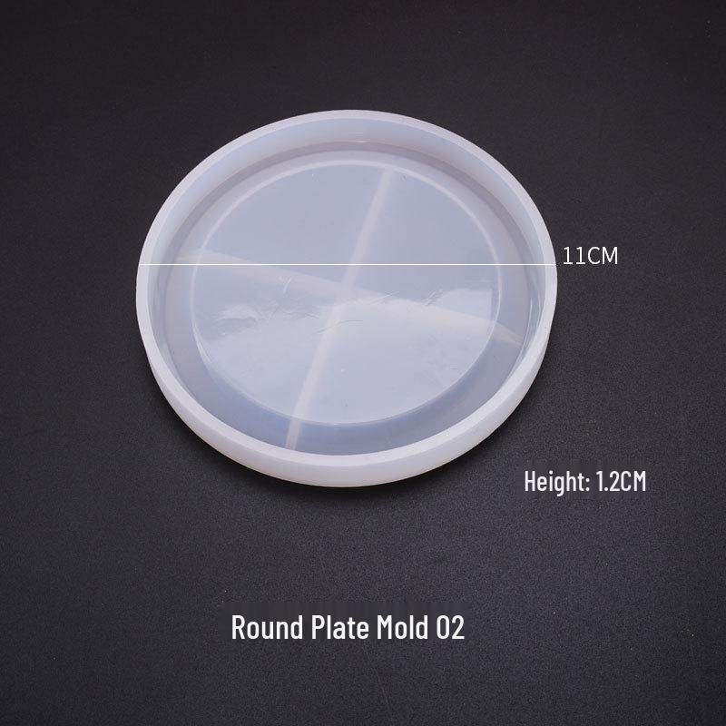 Poppy Crystal Resin Mold: Round & Hexagonal Coaster Silicone Molds for DIY Tabletop Decorations