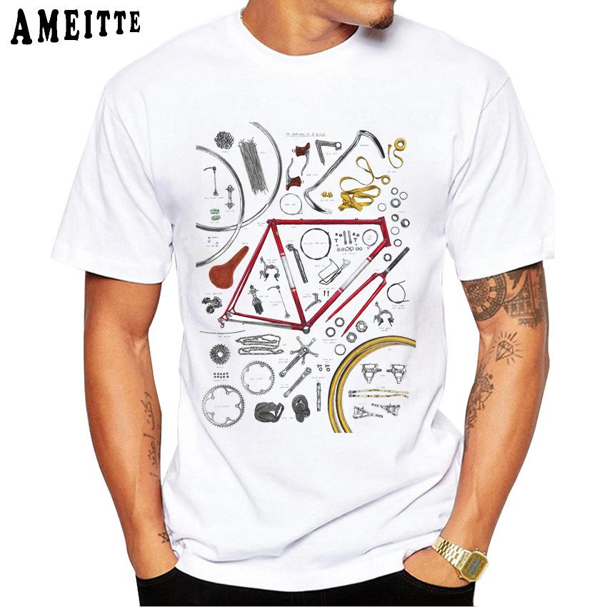Father Takes Son Ride A Motorcycle Print T-Shirt Summer Men Short Sleeve Funny Bike Soprt White Casual Tops Hip Hop Boy Tees