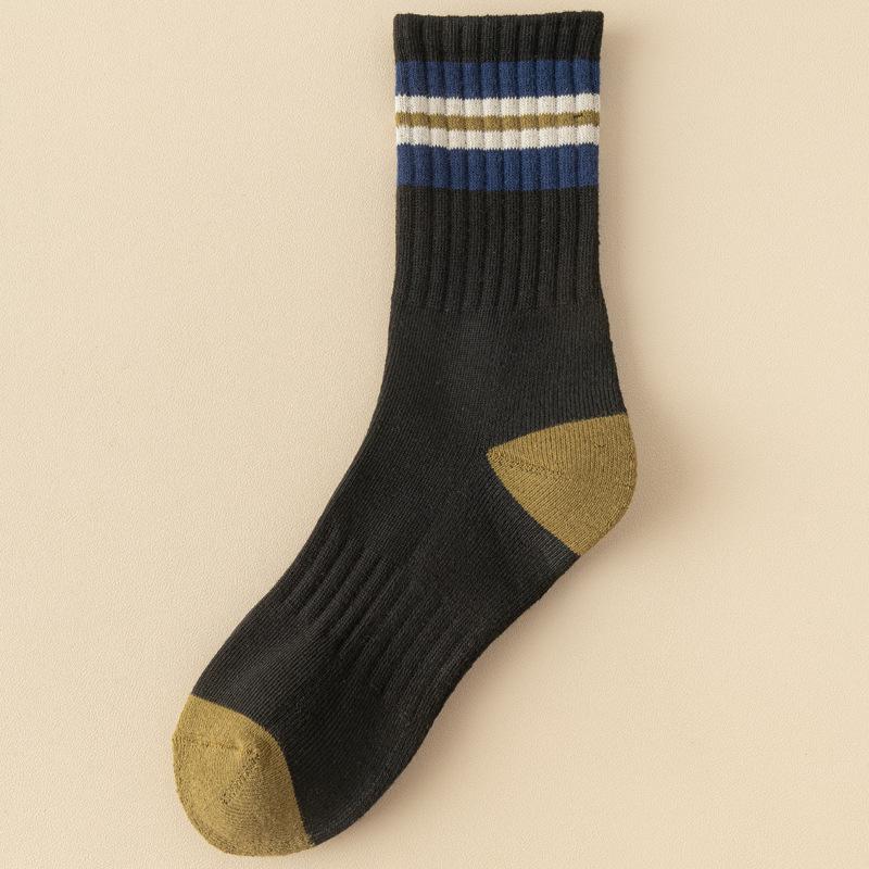 

Мужские толстые теплые зимние носки средней длины — модный длинный высокий спортивный стиль с бархатной подкладкой для осени и зимы. One Size/37-44