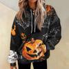 Women's Casual Fashion Print Long Sleeve Pullover Hoodies Sweatshirts